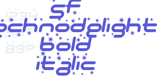 SF Technodelight Bold Italic font free