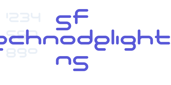 SF Technodelight NS font free