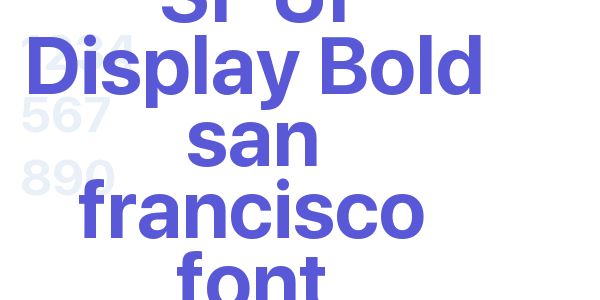 SF UI Display Bold san francisco font font free