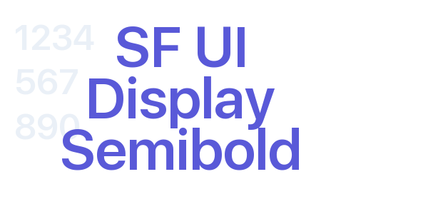 SF UI Display Semibold font free