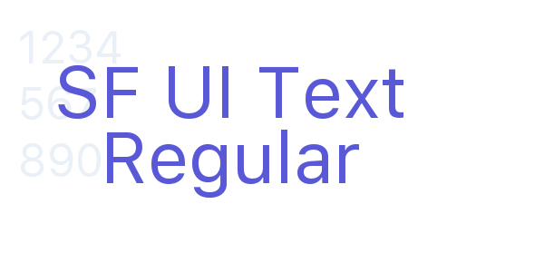 SF UI Text Regular font free