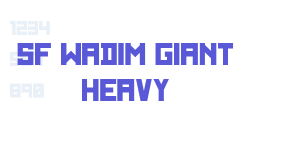 SF WADIM GIANT Heavy font free