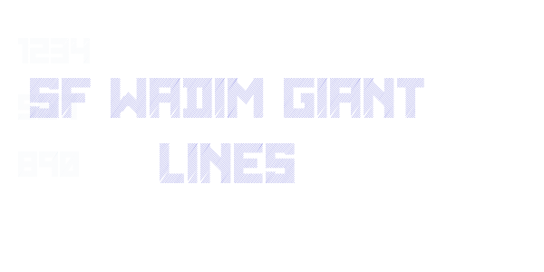 SF WADIM GIANT LINES font free