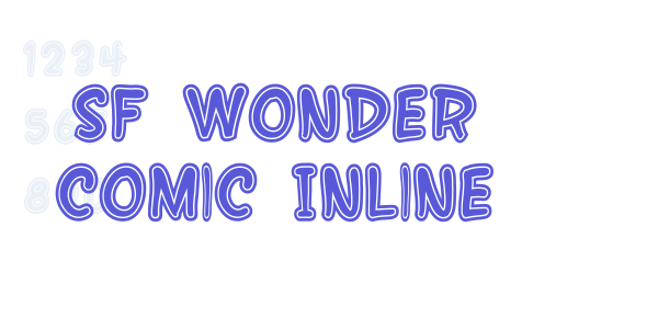 SF Wonder Comic Inline font free