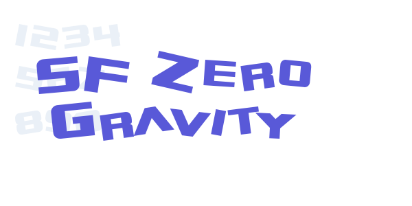 SF Zero Gravity font free