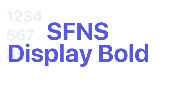 SFNS Display Bold font free