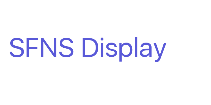 SFNS Display Font Download