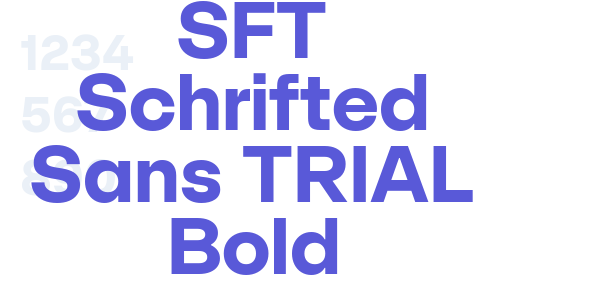 SFT Schrifted Sans TRIAL Bold font free