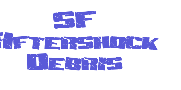 SF Aftershock Debris Font Download