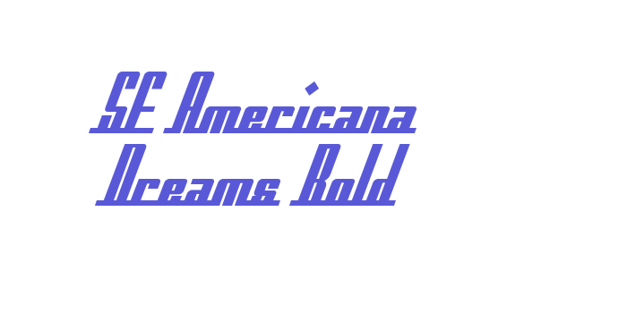 SF Americana Dreams Bold Font Download