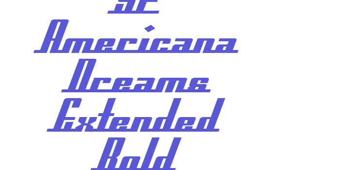 SF Americana Dreams Extended Bold Font Download