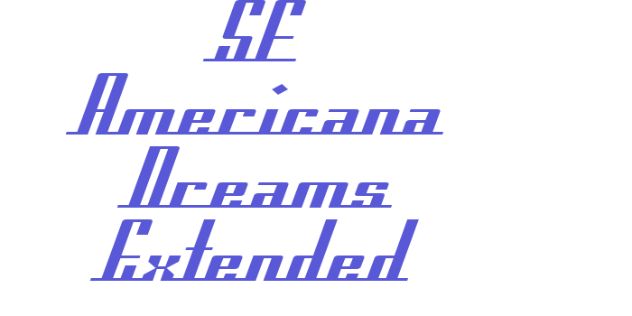 SF Americana Dreams Extended Font Download