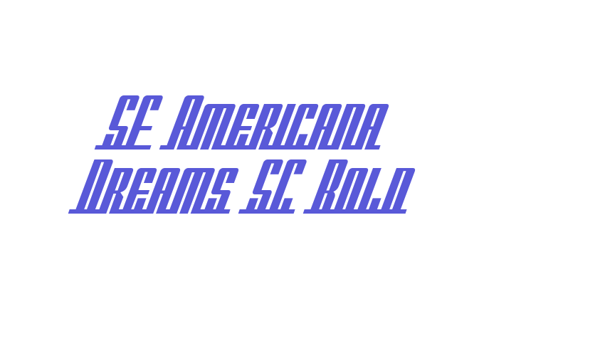 SF Americana Dreams SC Bold Font