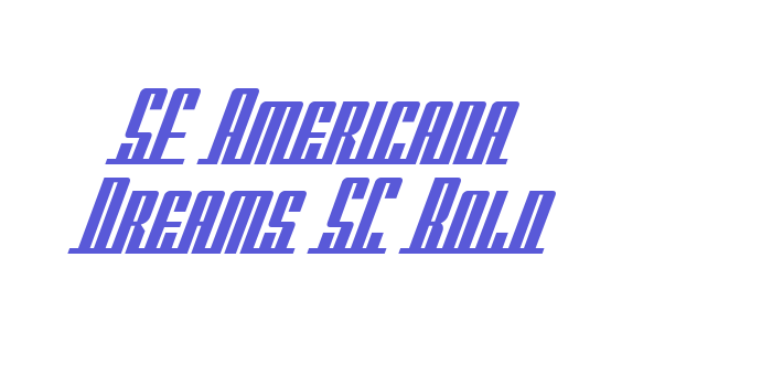 SF Americana Dreams SC Bold Font Download