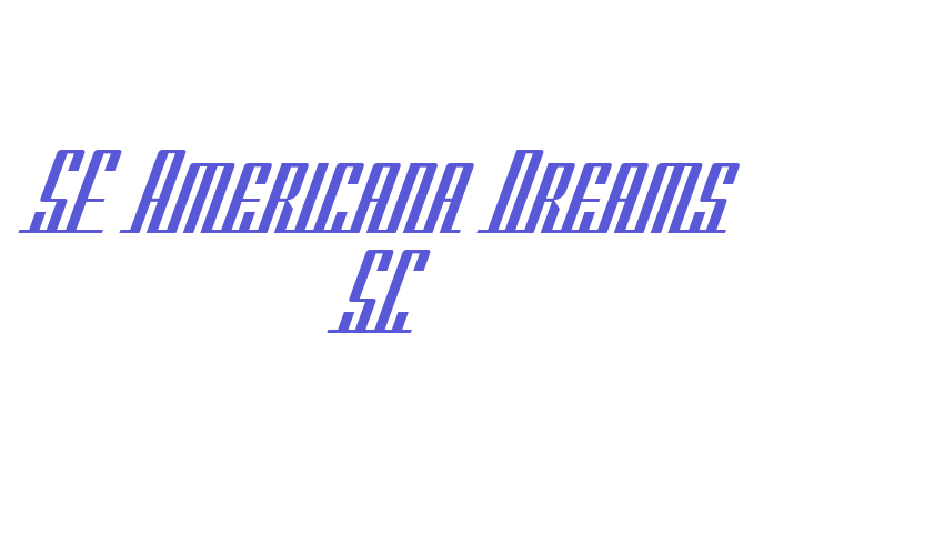 SF Americana Dreams SC Font