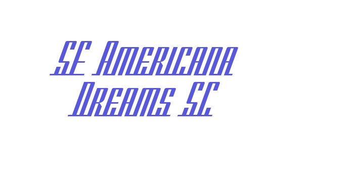 SF Americana Dreams SC Font Download