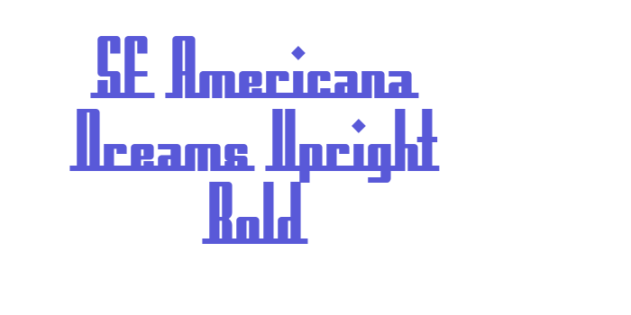 SF Americana Dreams Upright Bold Font Download