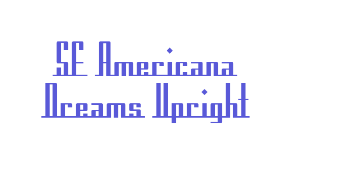 SF Americana Dreams Upright Font Download