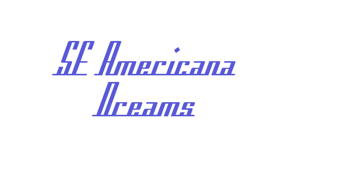 SF Americana Dreams Font Download