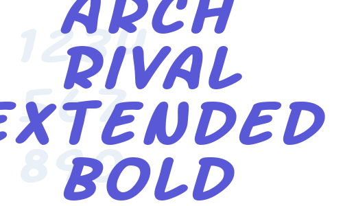 SF Arch Rival Extended Bold Italic Font Download