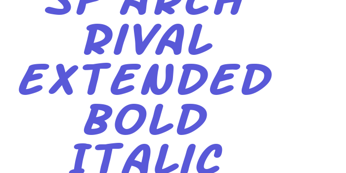 SF Arch Rival Extended Bold Italic Font Download