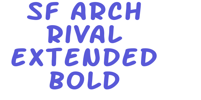 SF Arch Rival Extended Bold Font Download