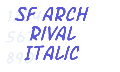 SF Arch Rival Italic Font Download