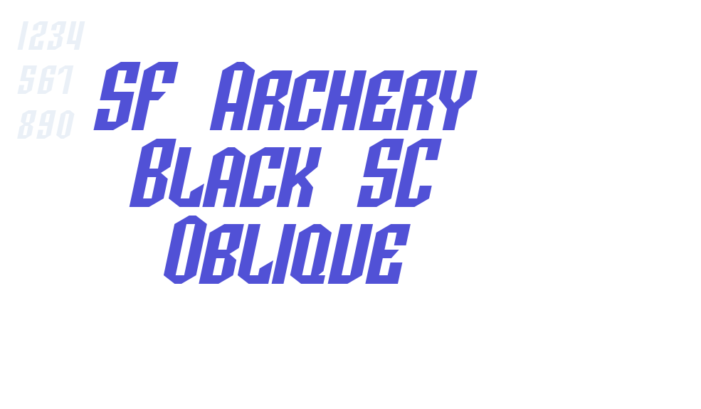 SF Archery Black SC Oblique-font-download