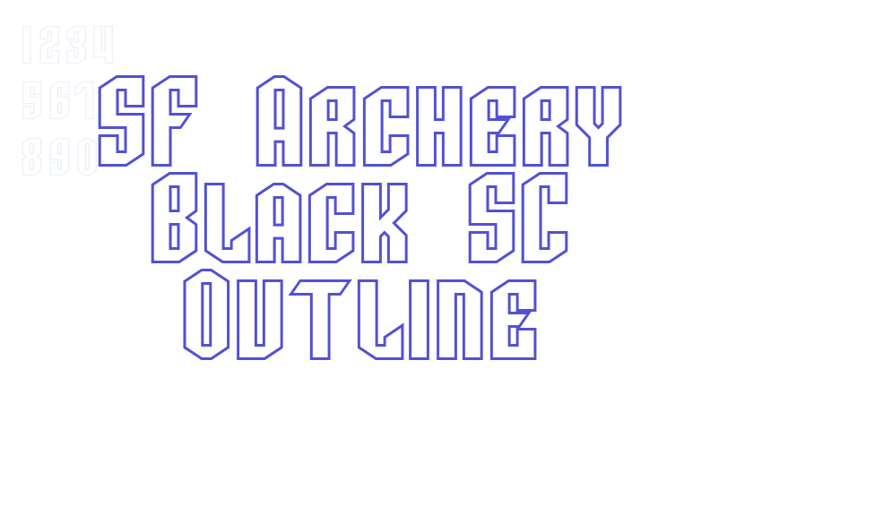 SF Archery Black SC Outline-font-download