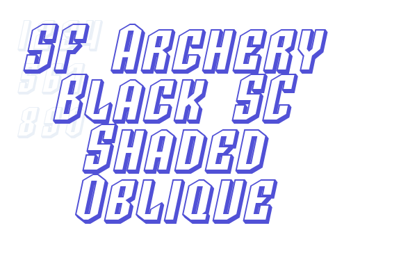 SF Archery Black SC Shaded Oblique