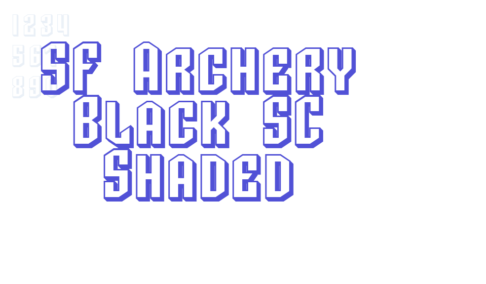 SF Archery Black SC Shaded-font-download