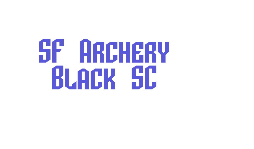 SF Archery Black SC Font Download