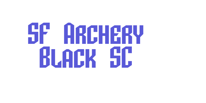 SF Archery Black SC Font Download