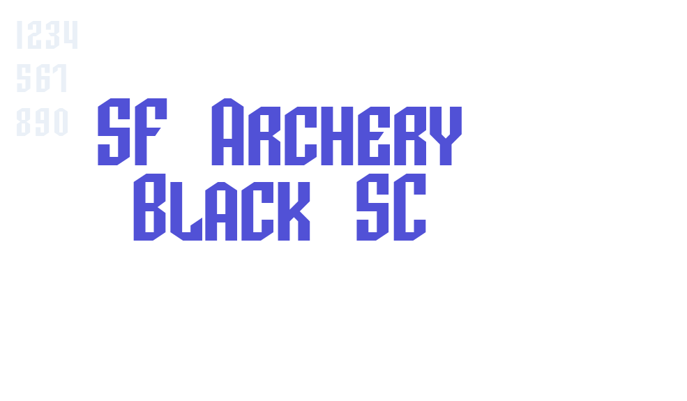 SF Archery Black SC-font-download