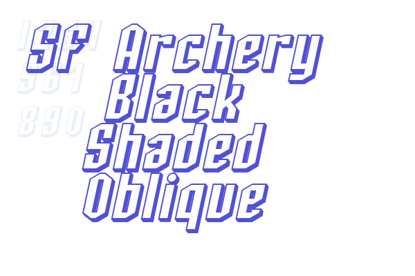 SF Archery Black Shaded Oblique