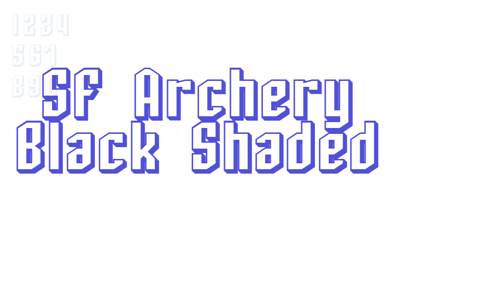 SF Archery Black Shaded-font-download