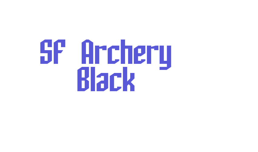 SF Archery Black Font Download