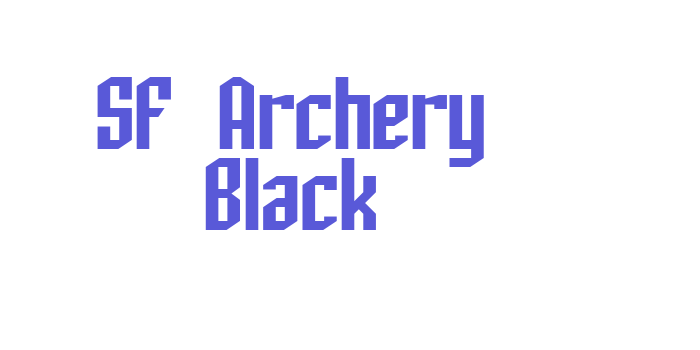 SF Archery Black Font Download