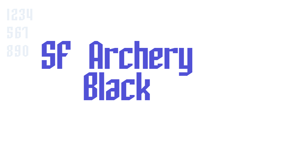 SF Archery Black-font-download