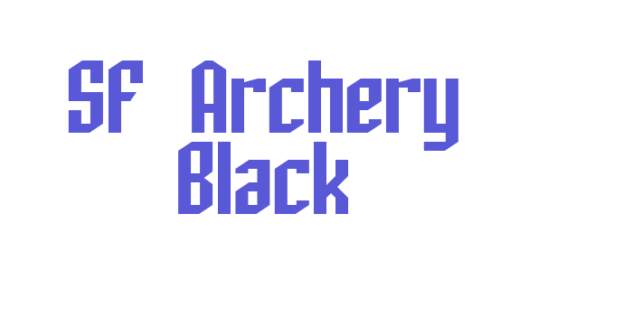 SF Archery Black Font