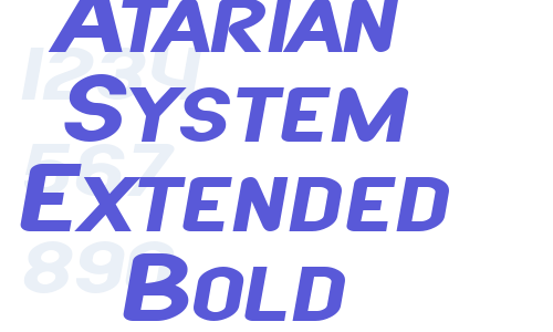 SF Atarian System Extended Bold Italic Font Download