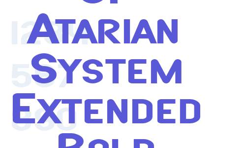 SF Atarian System Extended Bold Font Download