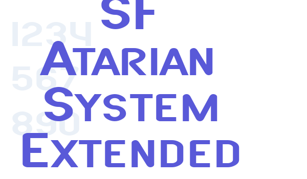 SF Atarian System Extended Font