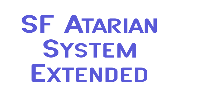 SF Atarian System Extended Font Download