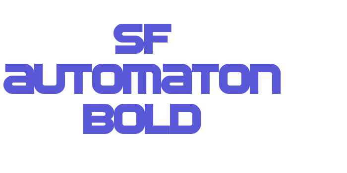 SF Automaton Bold Font Download