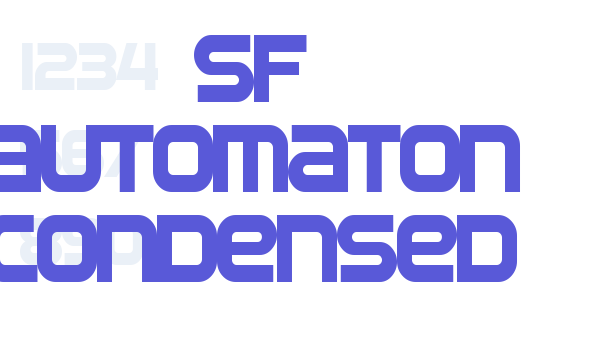 SF Automaton Condensed Font