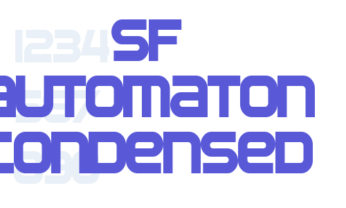 SF Automaton Condensed Font Download