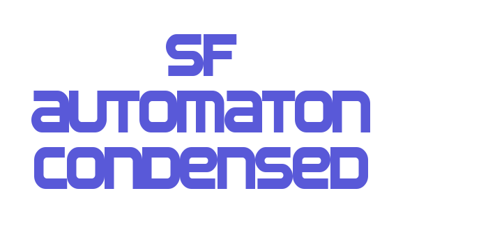 SF Automaton Condensed Font Download