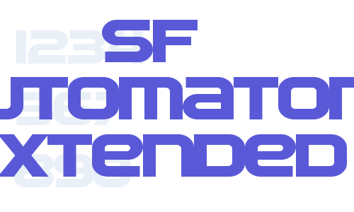 SF Automaton Extended Font Download