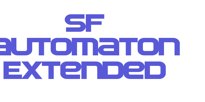 SF Automaton Extended Font Download